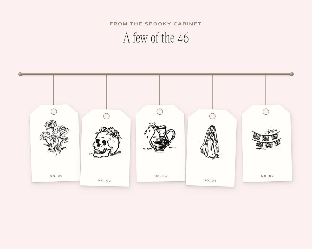 Dia de los Muertos Doodle Pack, on the rail