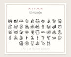 Dia de los Muertos Doodle Pack, everything in the set