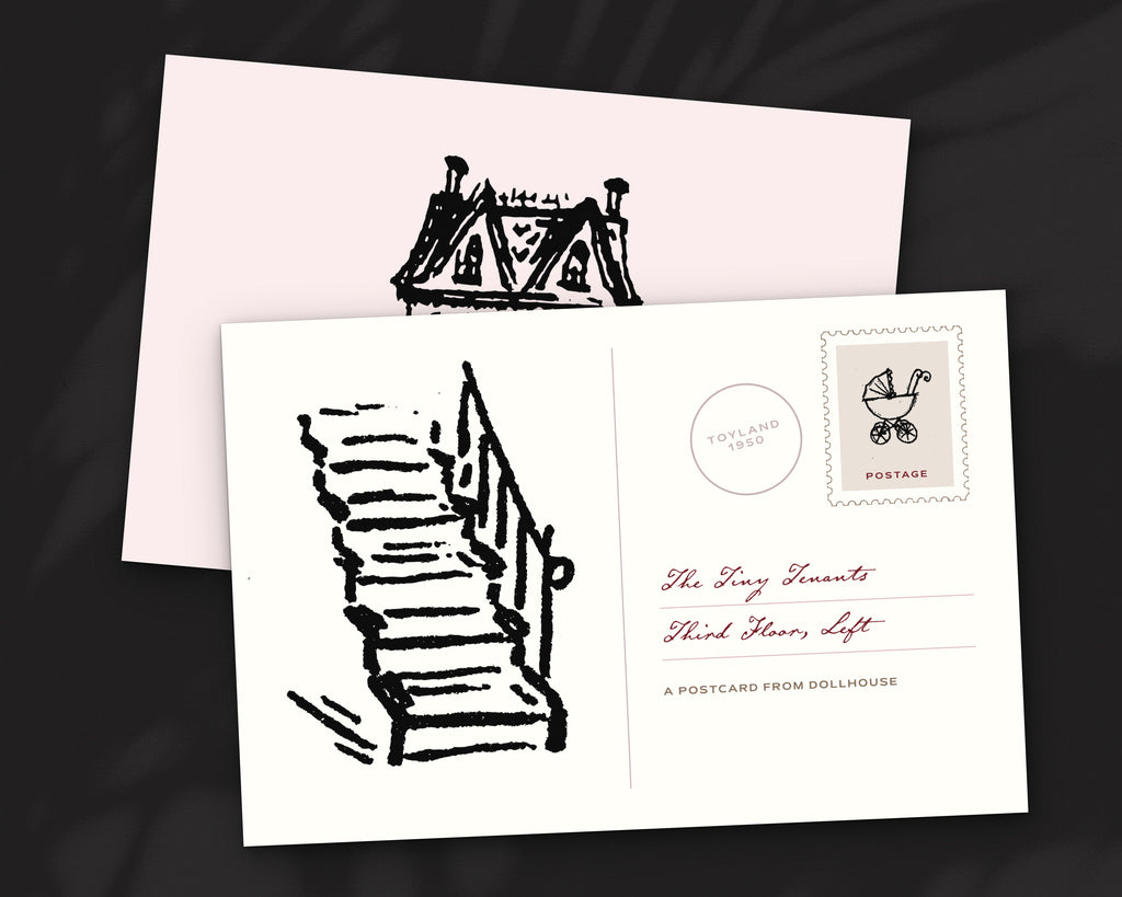 Dollhouse Doodle Pack, postcard