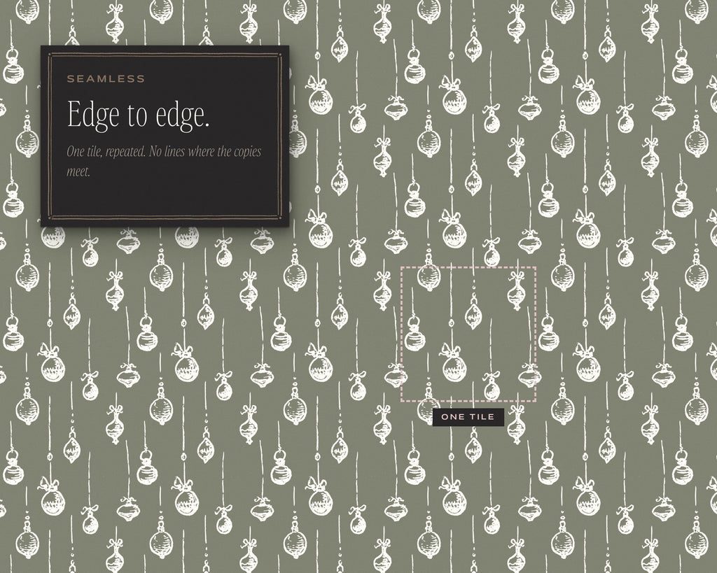 Winter Holiday Seamless Pattern Bundle, edge to edge