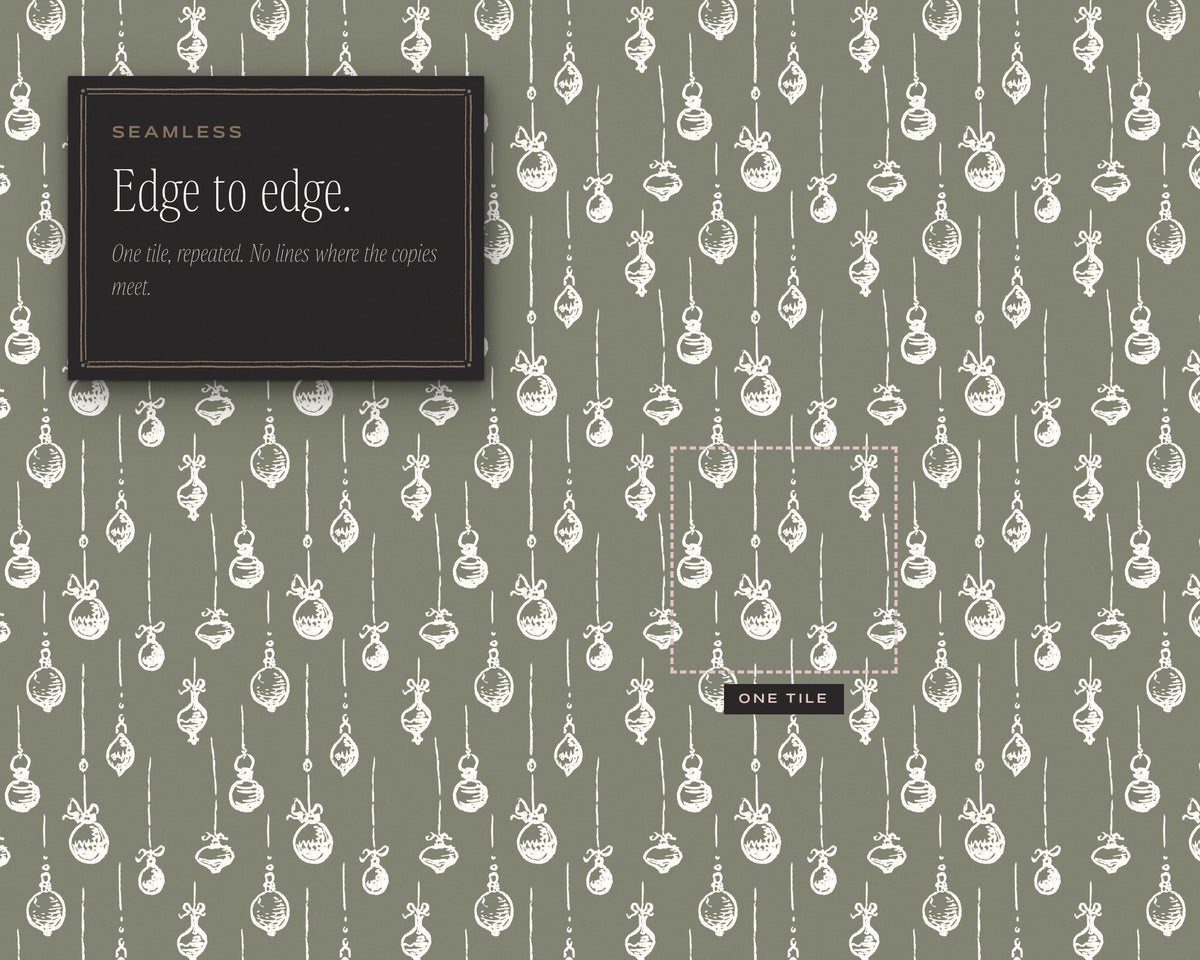 Winter Holiday Seamless Pattern Bundle, edge to edge
