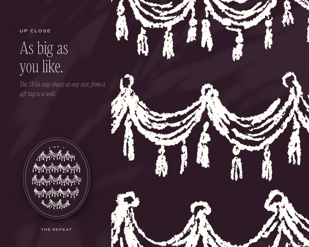 Theater & Art Deco Seamless Pattern Bundle, up close