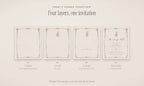 The Supper Club Invitation & Sign Builder Kit, four layers