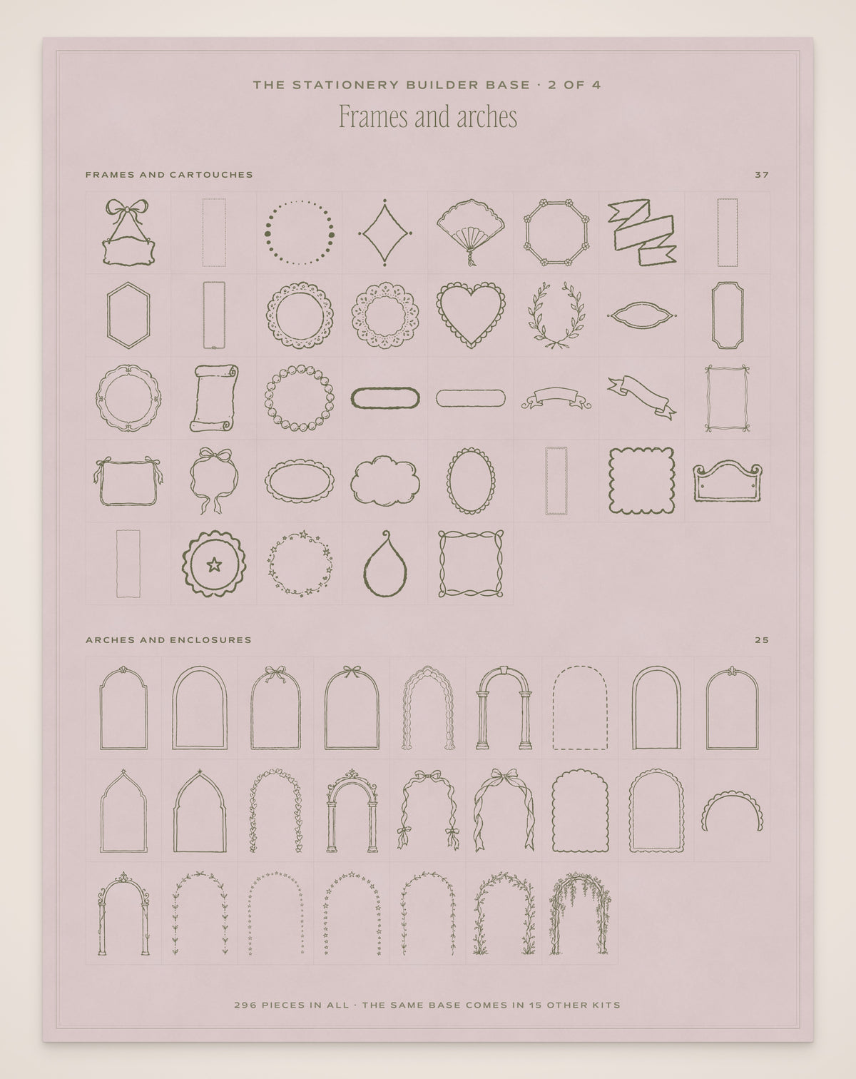The Grand Vacation Invitation & Sign Builder Kit, stationery base 2