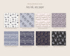 Sun, Moon & Stars Seamless Pattern Bundle, any ink, any paper