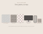 Bows & Ribbons Seamless Pattern Bundle, six sizes