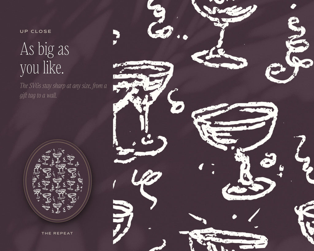 Party & Celebration Seamless Pattern Bundle, up close
