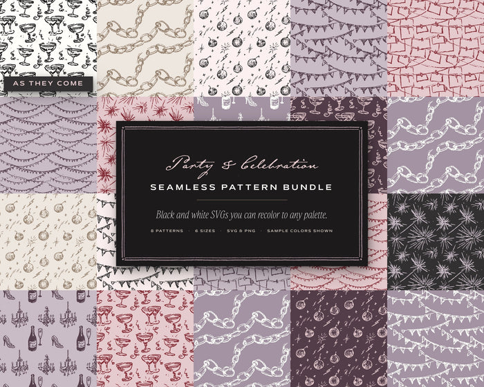 Party & Celebration Seamless Pattern Bundle