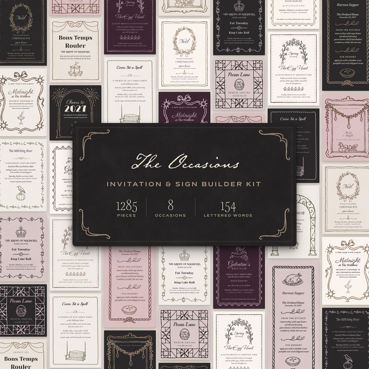 The Occasions Invitation & Sign Builder Kit, cover