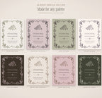 The Grand Vacation Invitation & Sign Builder Kit, any palette