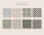 Gingham & Checks Seamless Pattern Bundle, any ink, any paper