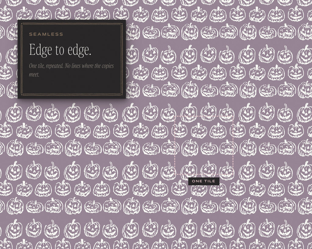 Spooky Seamless Pattern Bundle, edge to edge