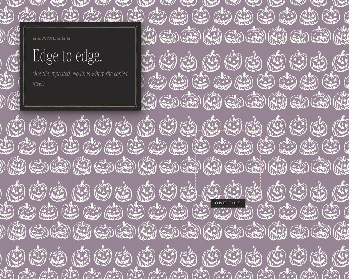 Spooky Seamless Pattern Bundle, edge to edge