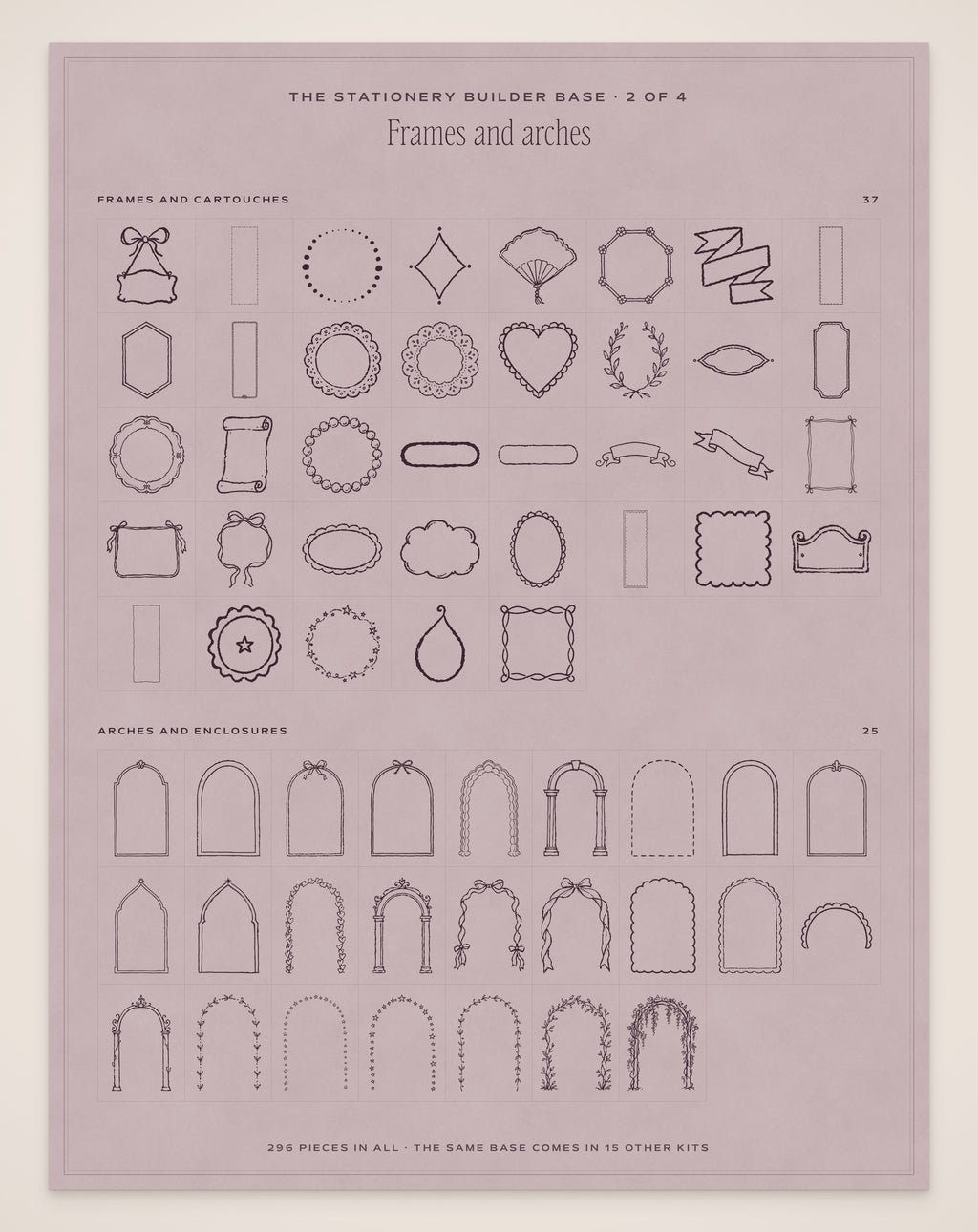 The Supper Club Invitation & Sign Builder Kit, stationery base 2