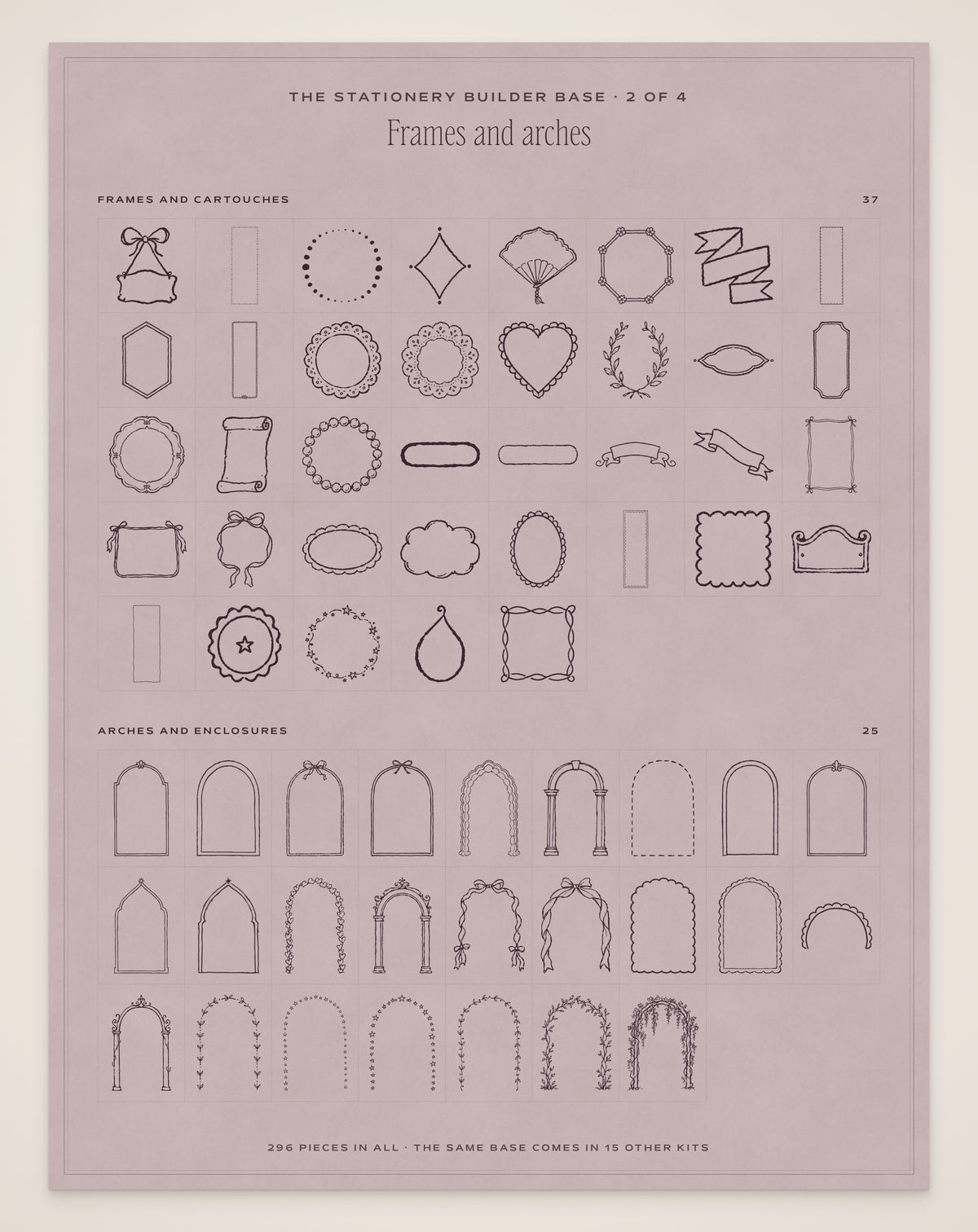 The Supper Club Invitation & Sign Builder Kit, stationery base 2