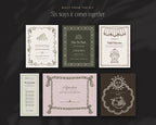 The Grand Vacation Invitation & Sign Builder Kit, built from the kit