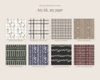 Plaids & Stripes Seamless Pattern Bundle, any ink, any paper