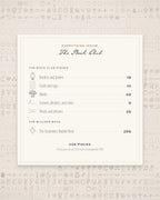 The Book Club Invitation & Sign Builder Kit, everything inside