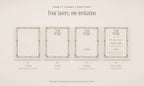 The Book Club Invitation & Sign Builder Kit, four layers