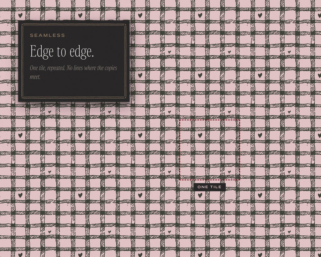 Gingham & Checks Seamless Pattern Bundle, edge to edge