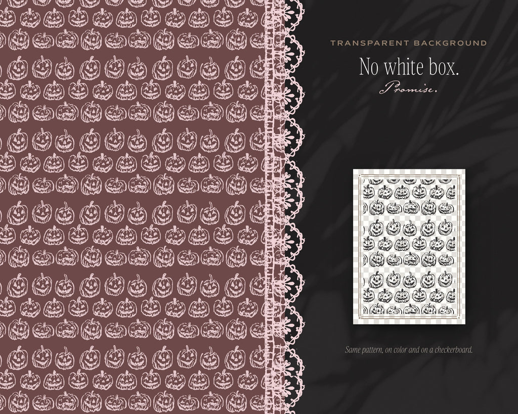 Spooky Seamless Pattern Bundle, no white box