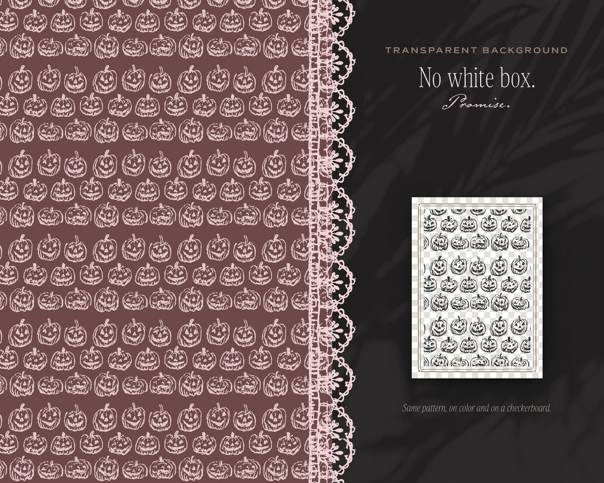 Spooky Seamless Pattern Bundle, no white box