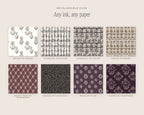 Damask & Ironwork Seamless Pattern Bundle, any ink, any paper