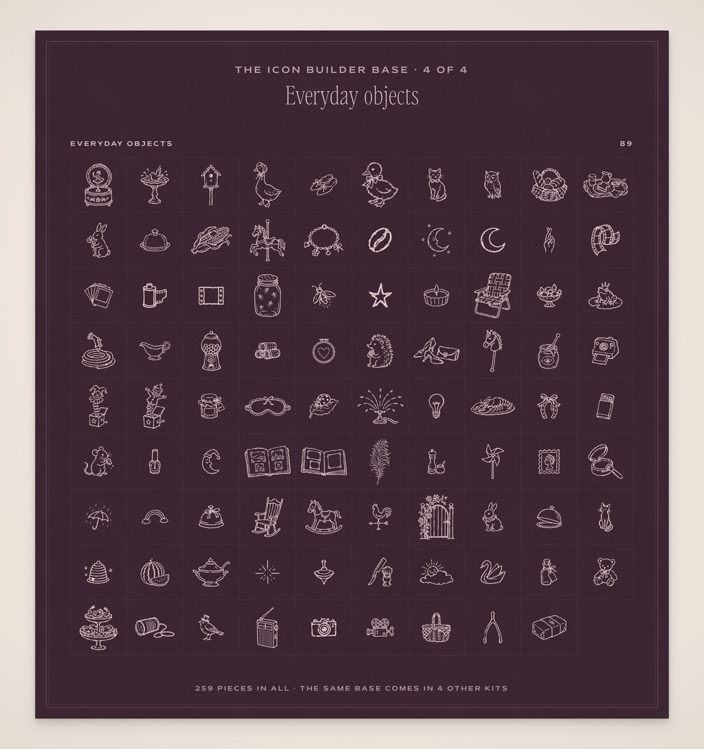 The Occasions Invitation & Sign Builder Kit, icon base 4