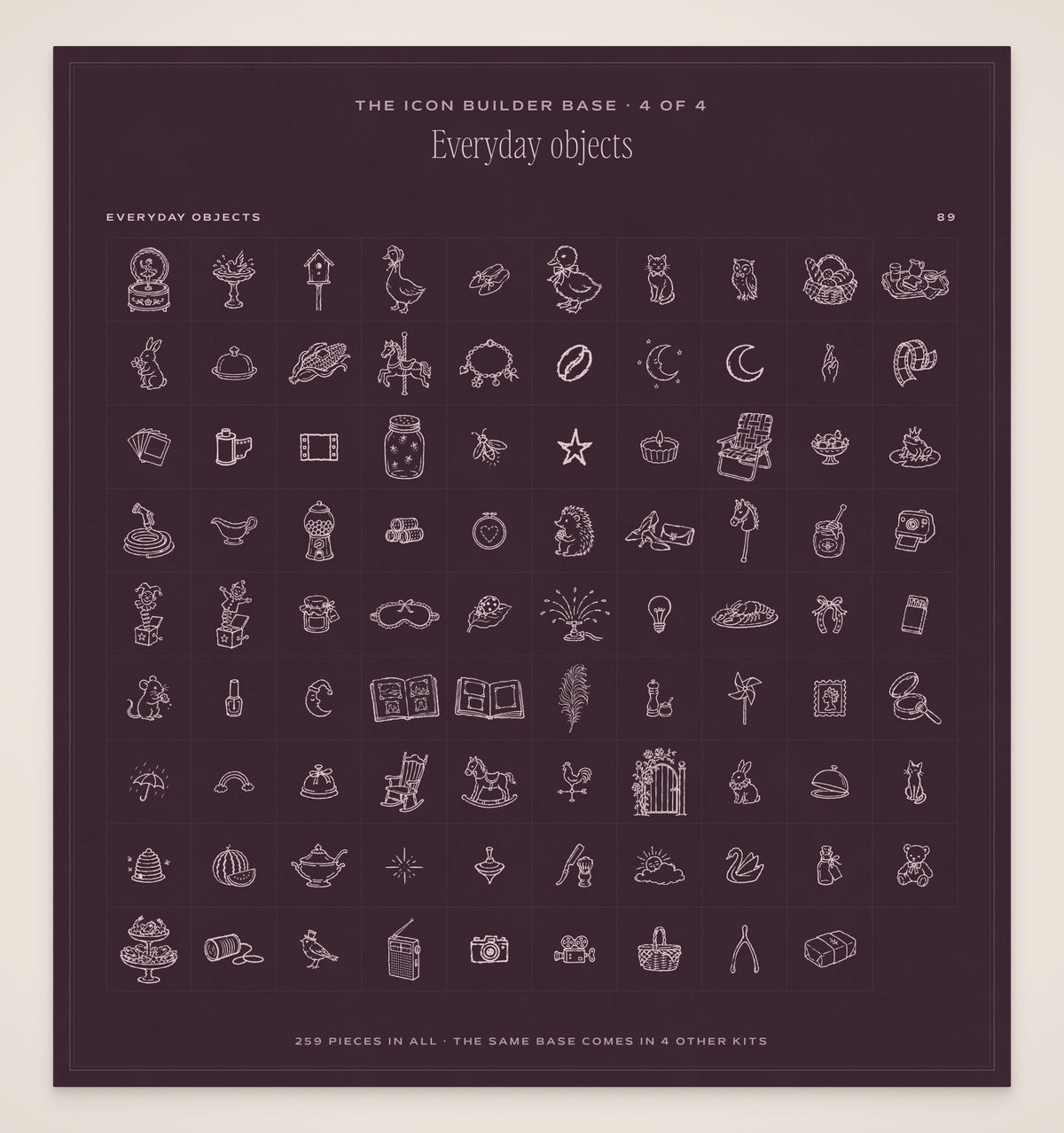 The Occasions Invitation & Sign Builder Kit, icon base 4