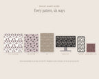 Pearls & Hearts Seamless Pattern Bundle, six sizes