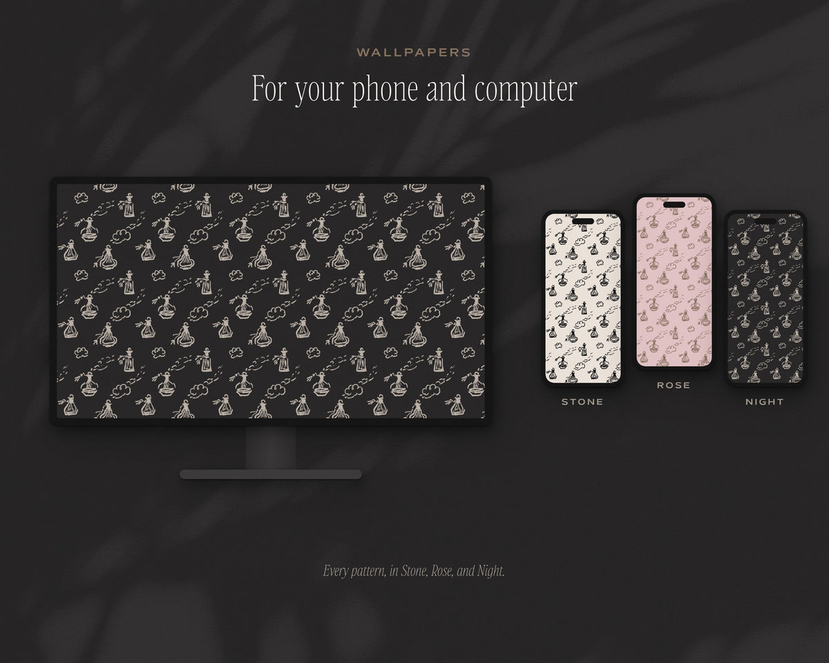 Vanity & Boudoir Seamless Pattern Bundle, wallpapers