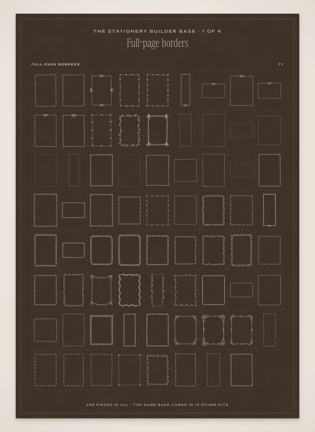 The Grand Vacation Invitation & Sign Builder Kit, stationery base 1