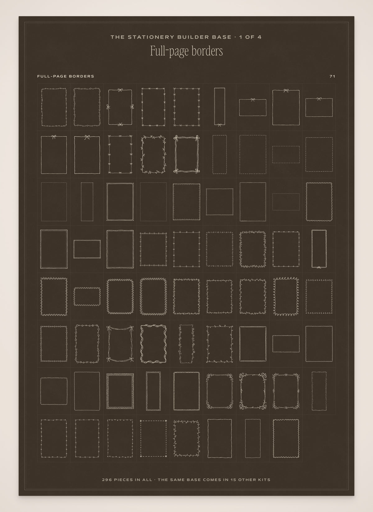 The Grand Vacation Invitation & Sign Builder Kit, stationery base 1