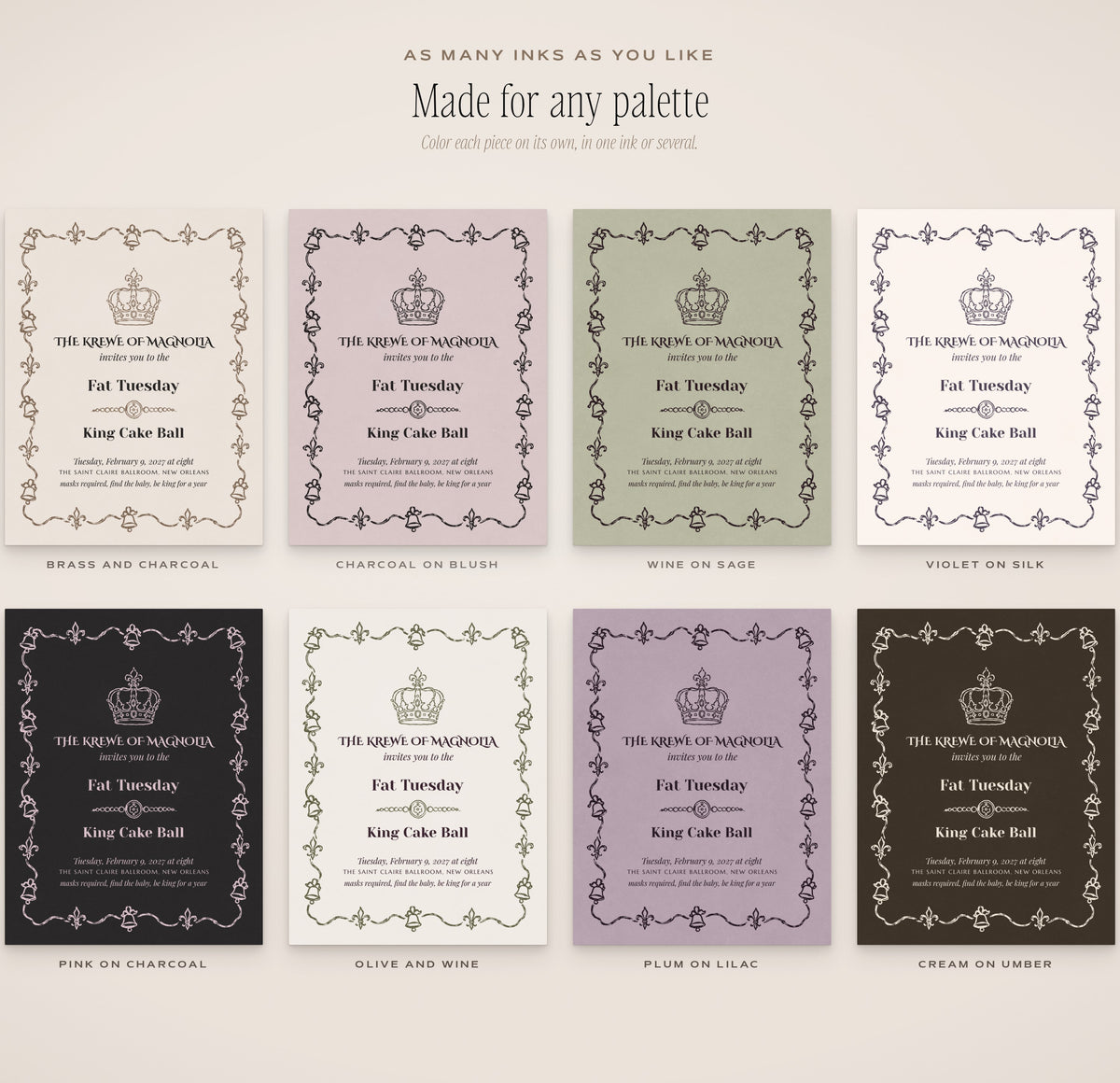 The Occasions Invitation & Sign Builder Kit, any palette