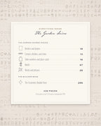 The Garden Soiree Invitation & Sign Builder Kit, everything inside