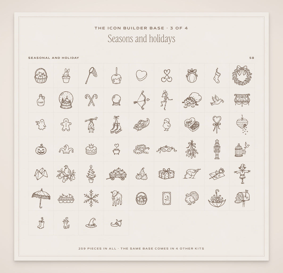 The Occasions Invitation & Sign Builder Kit, icon base 3
