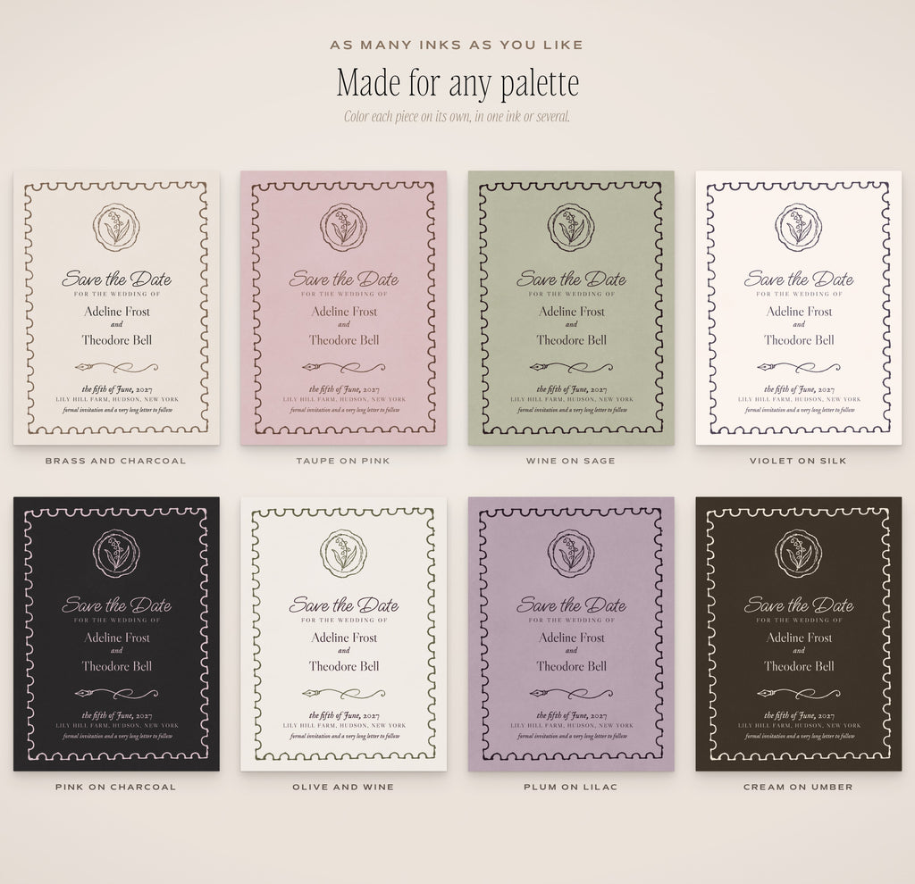 The Stationer's Desk Invitation & Sign Builder Kit, any palette