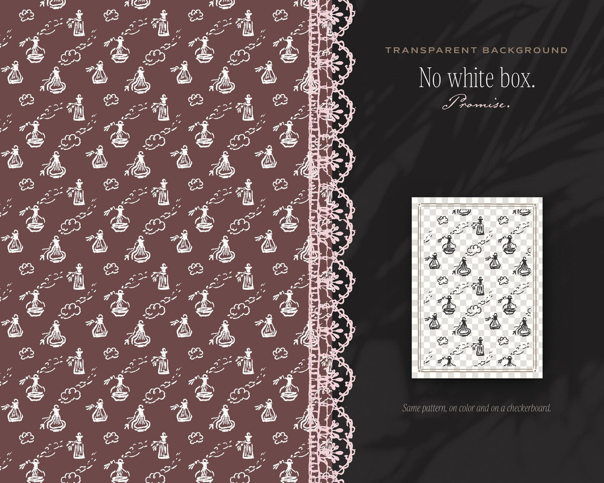 Vanity & Boudoir Seamless Pattern Bundle, no white box