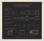 The Stationer's Desk Invitation & Sign Builder Kit, stationer's desk pieces 1