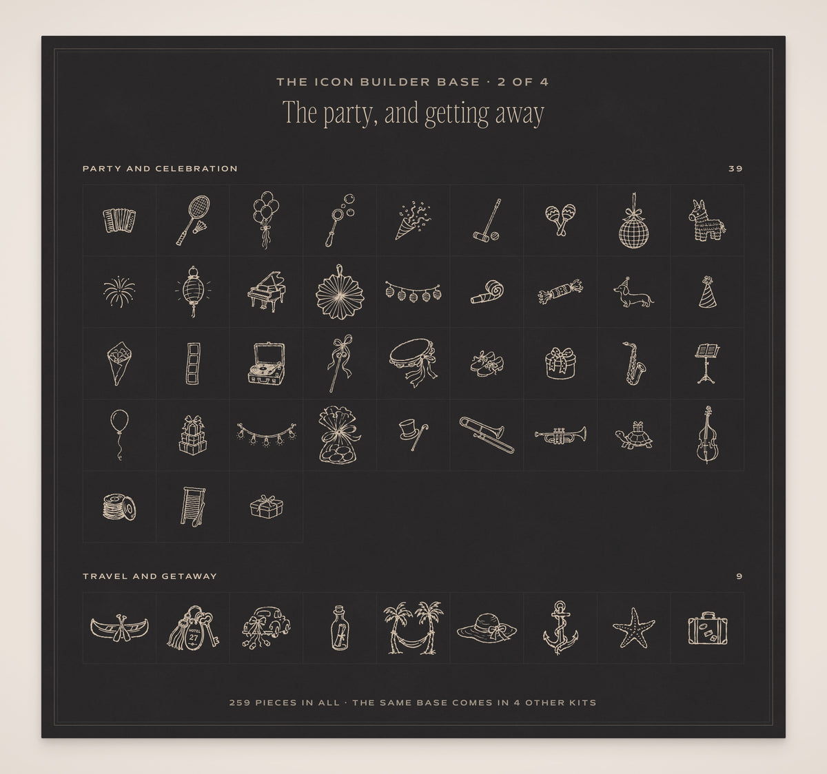 The Occasions Invitation & Sign Builder Kit, icon base 2