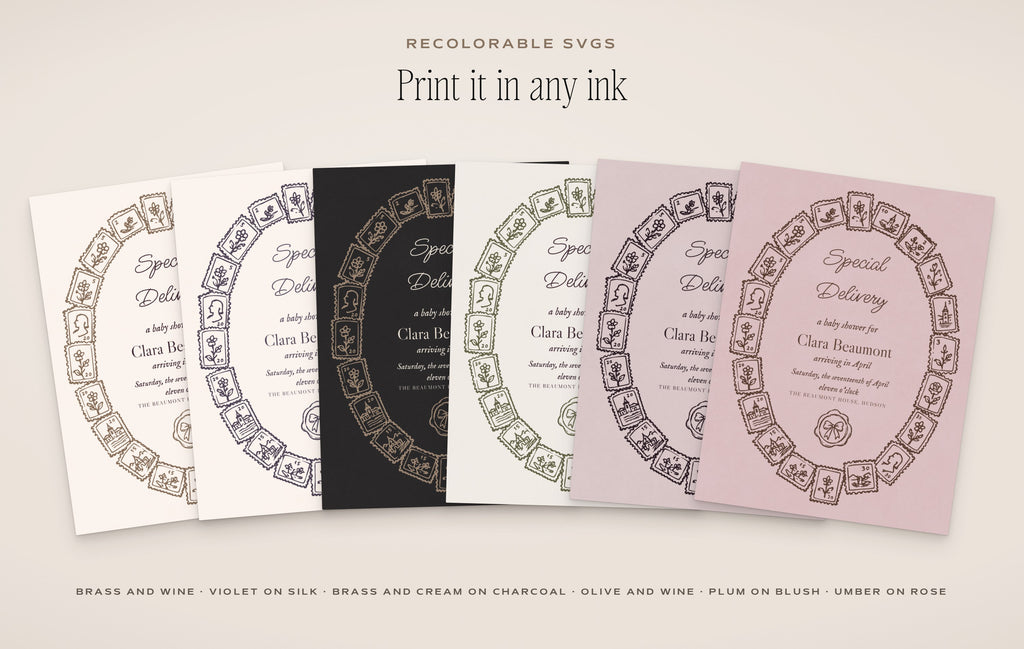 The Stationer's Desk Invitation & Sign Builder Kit, any ink
