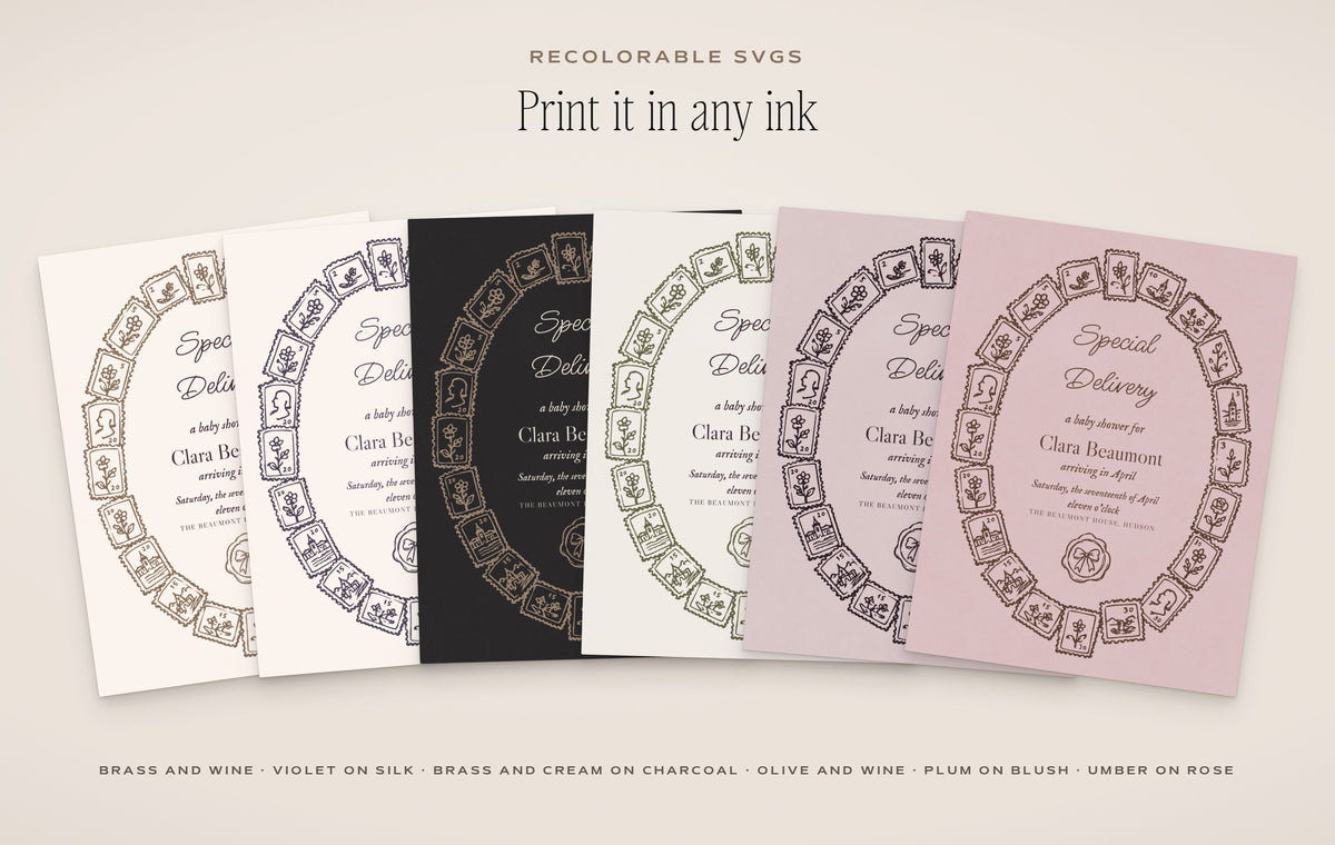 The Stationer's Desk Invitation & Sign Builder Kit, any ink