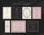 The Stationer's Desk Invitation & Sign Builder Kit, built from the kit