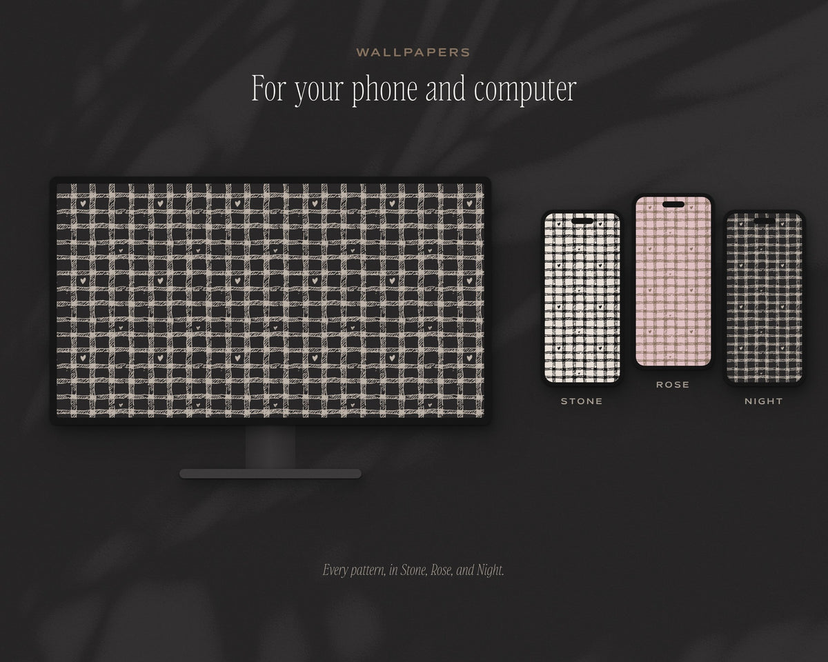 Gingham & Checks Seamless Pattern Bundle, wallpapers