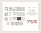 Pearls & Hearts Seamless Pattern Bundle, all the patterns