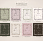 The Garden Soiree Invitation & Sign Builder Kit, any palette