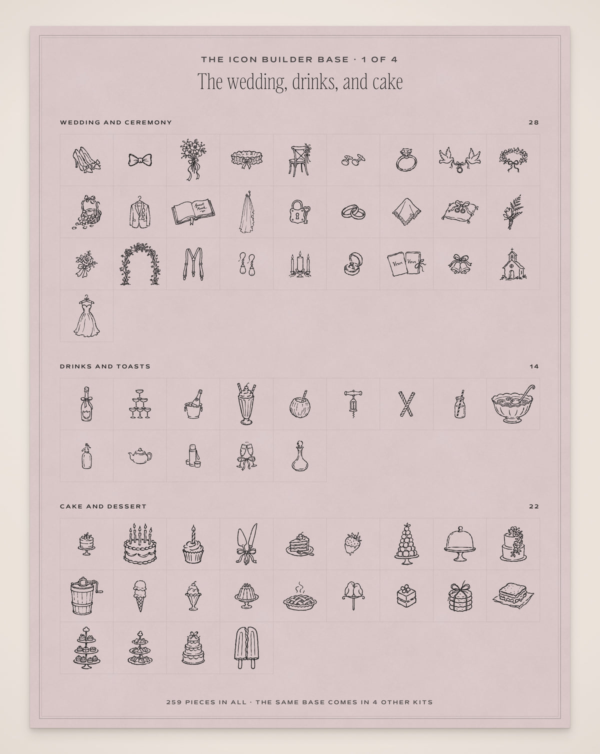 The Occasions Invitation & Sign Builder Kit, icon base 1