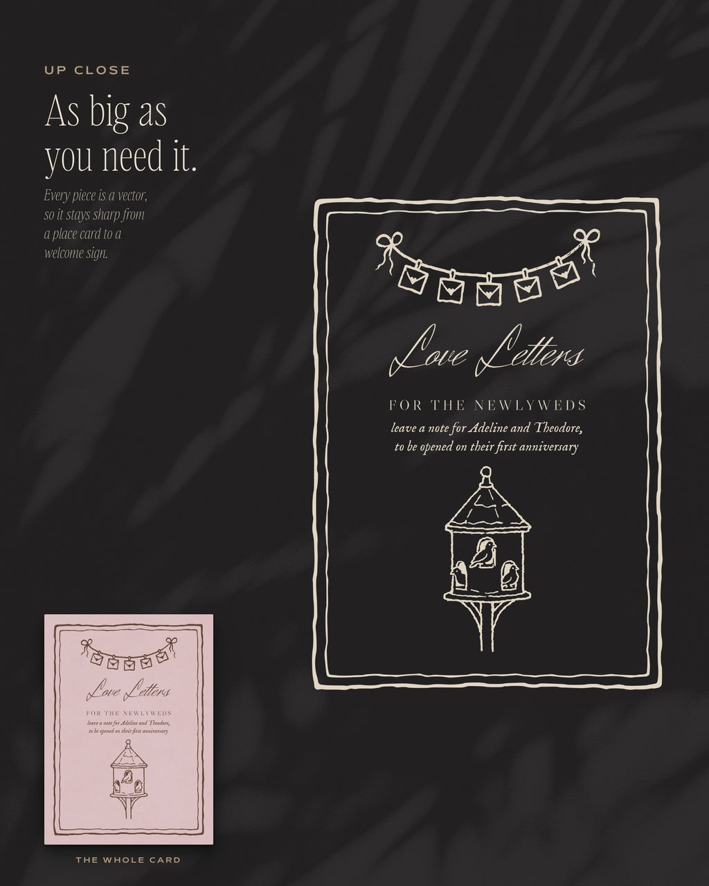 The Stationer's Desk Invitation & Sign Builder Kit, up close