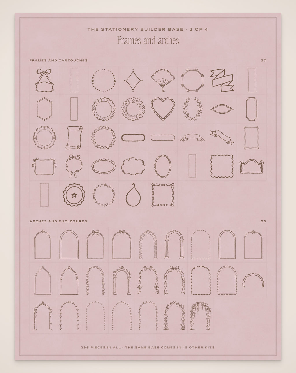 The Stationer's Desk Invitation & Sign Builder Kit, stationery base 2
