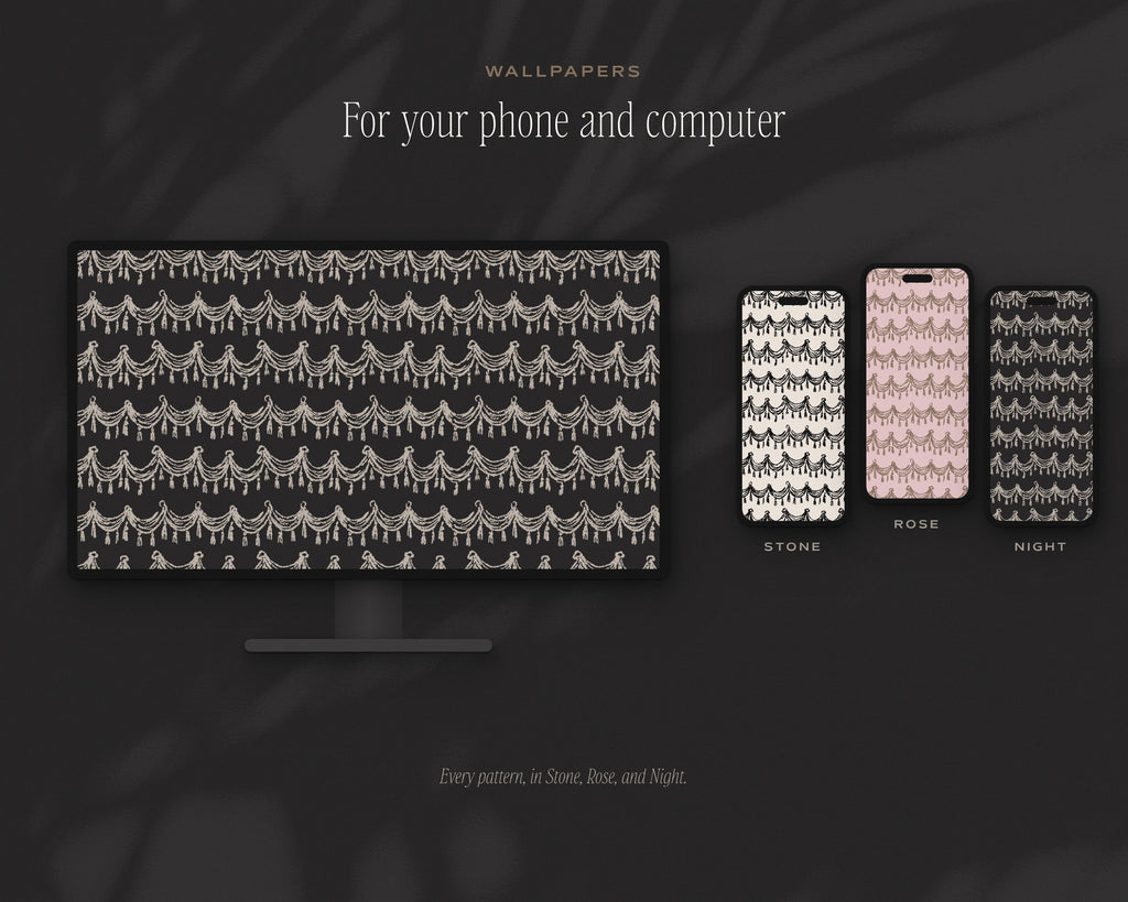 Theater & Art Deco Seamless Pattern Bundle, wallpapers